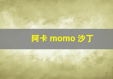 阿卡 momo 沙丁